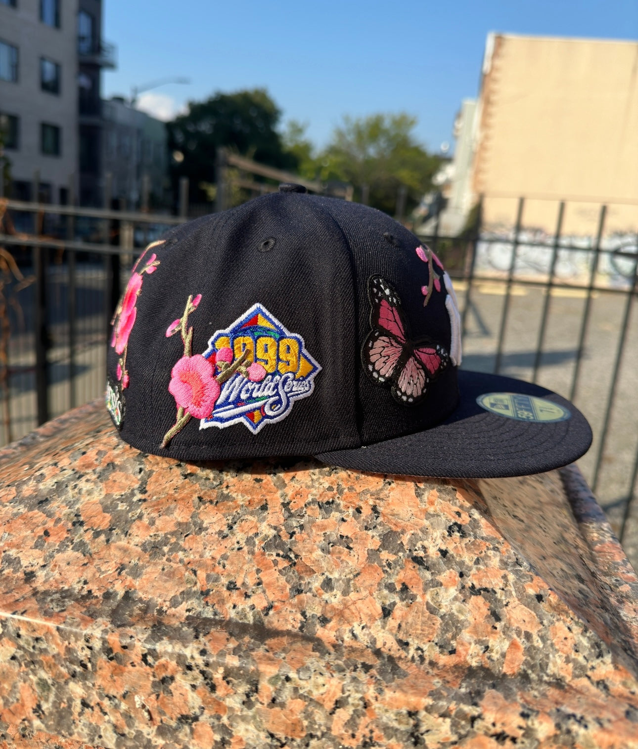 Cherry blossom Yankee hat (pink)