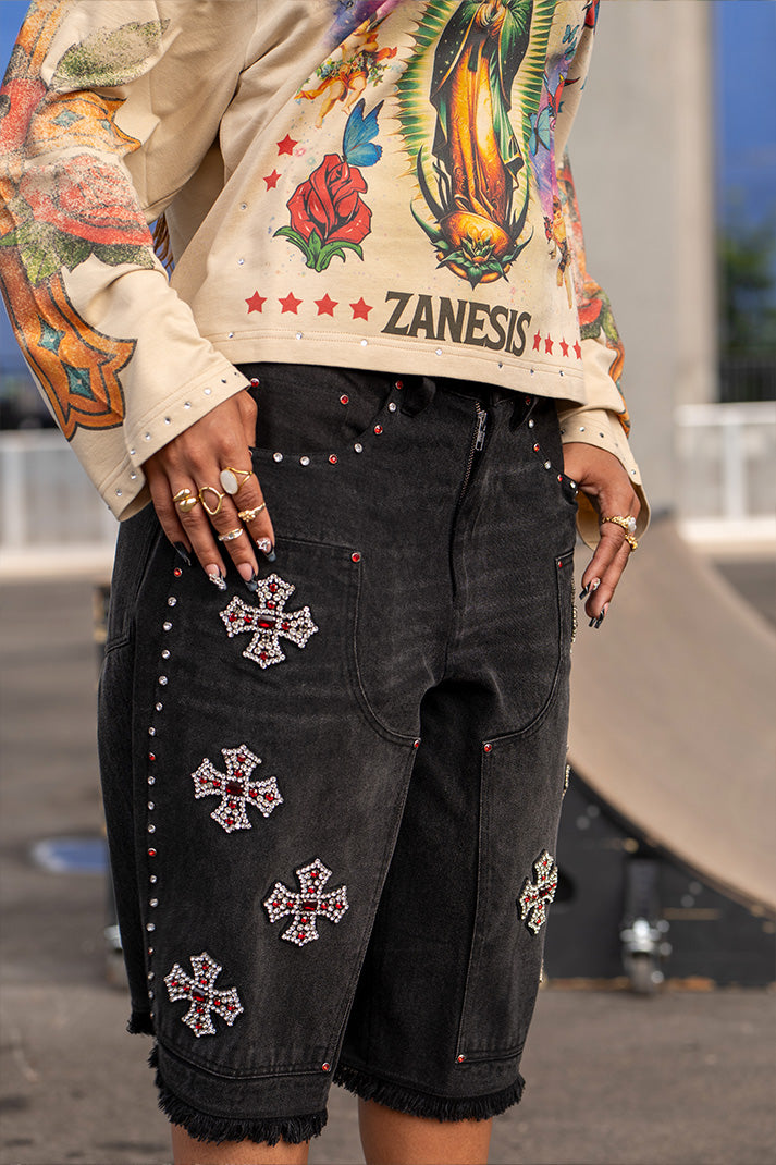 Crucifix Carpenter Jorts - Unisex