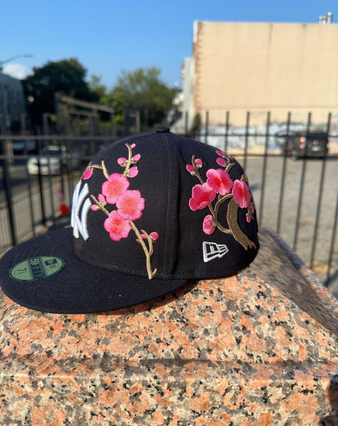 Cherry blossom Yankee hat (pink)