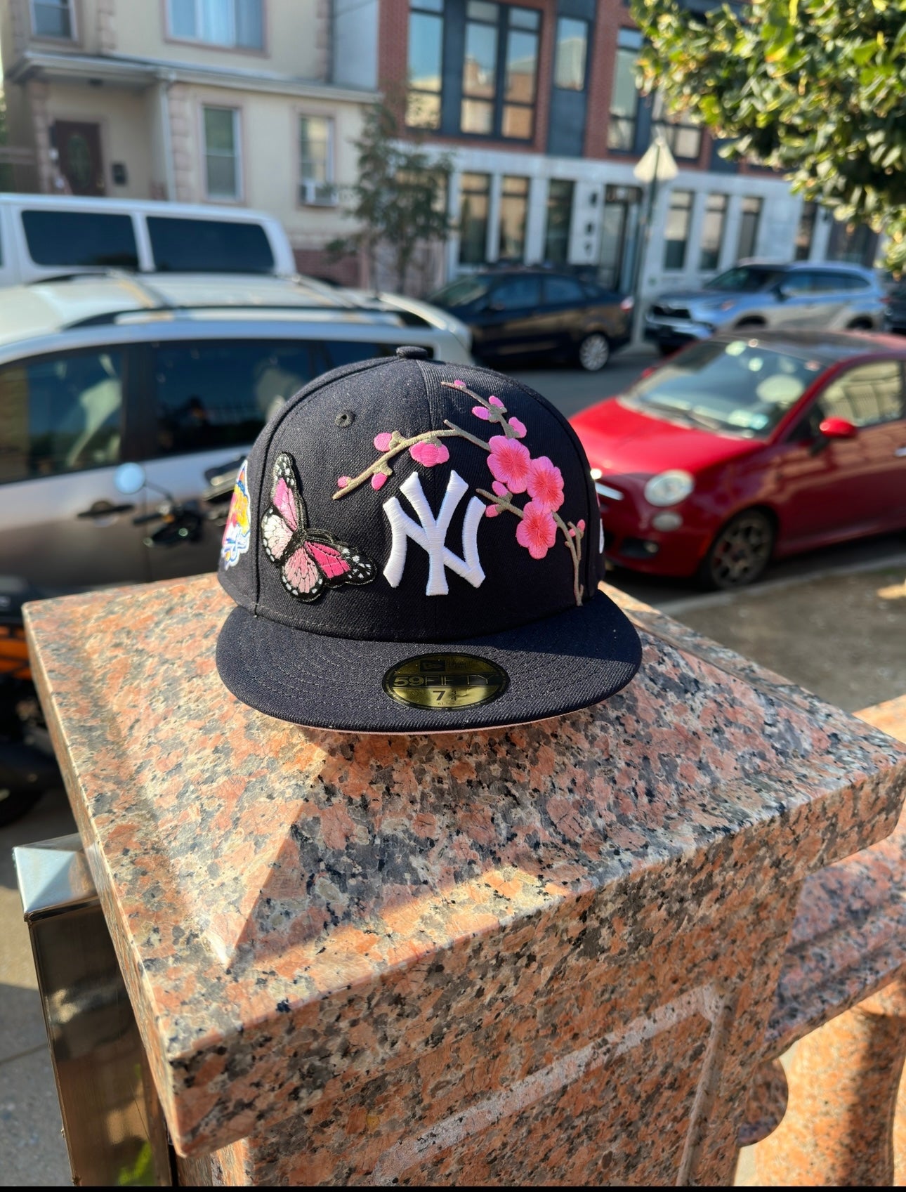 Cherry blossom Yankee hat (pink)