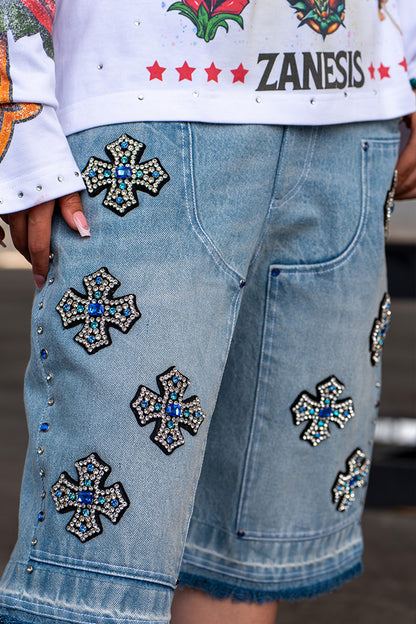 Crucifix Carpenter Jorts - Unisex