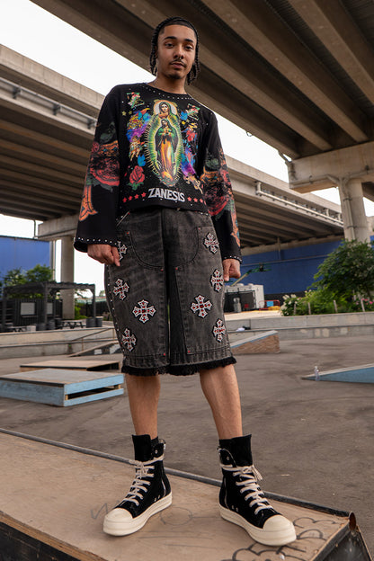 Crucifix Carpenter Jorts - Unisex