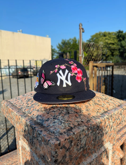 Cherry blossom Yankee hat (pink)