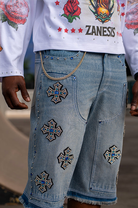 Crucifix Carpenter Jorts - Unisex