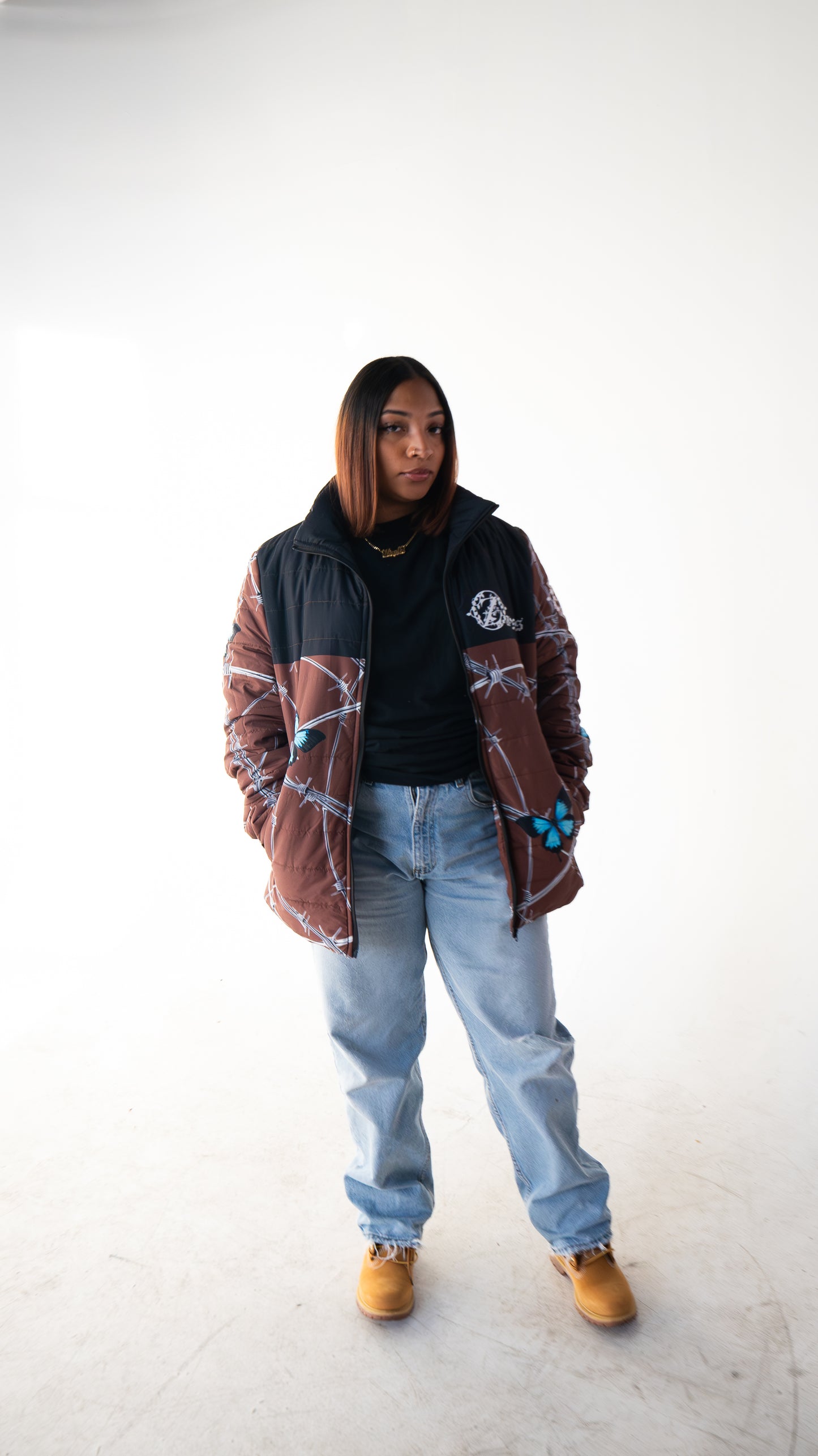 Barb Wire Lightweight puffer jackets