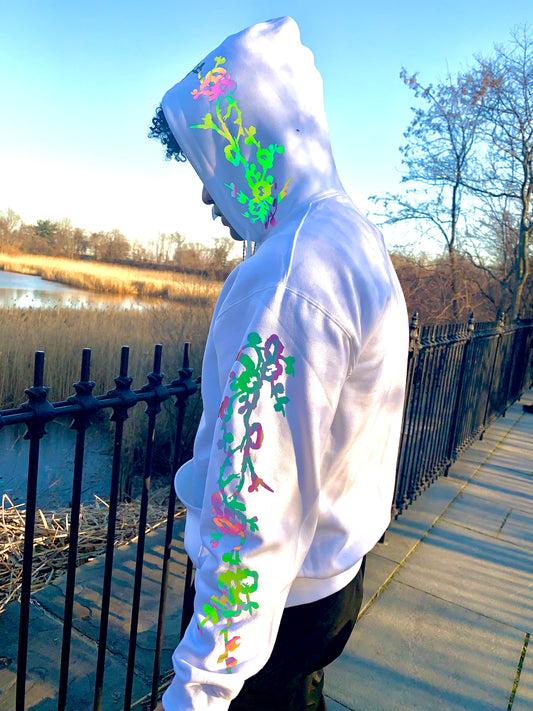 Floral reflective hoodies