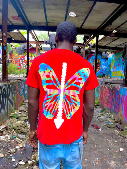 Butterfly spine T-shirts