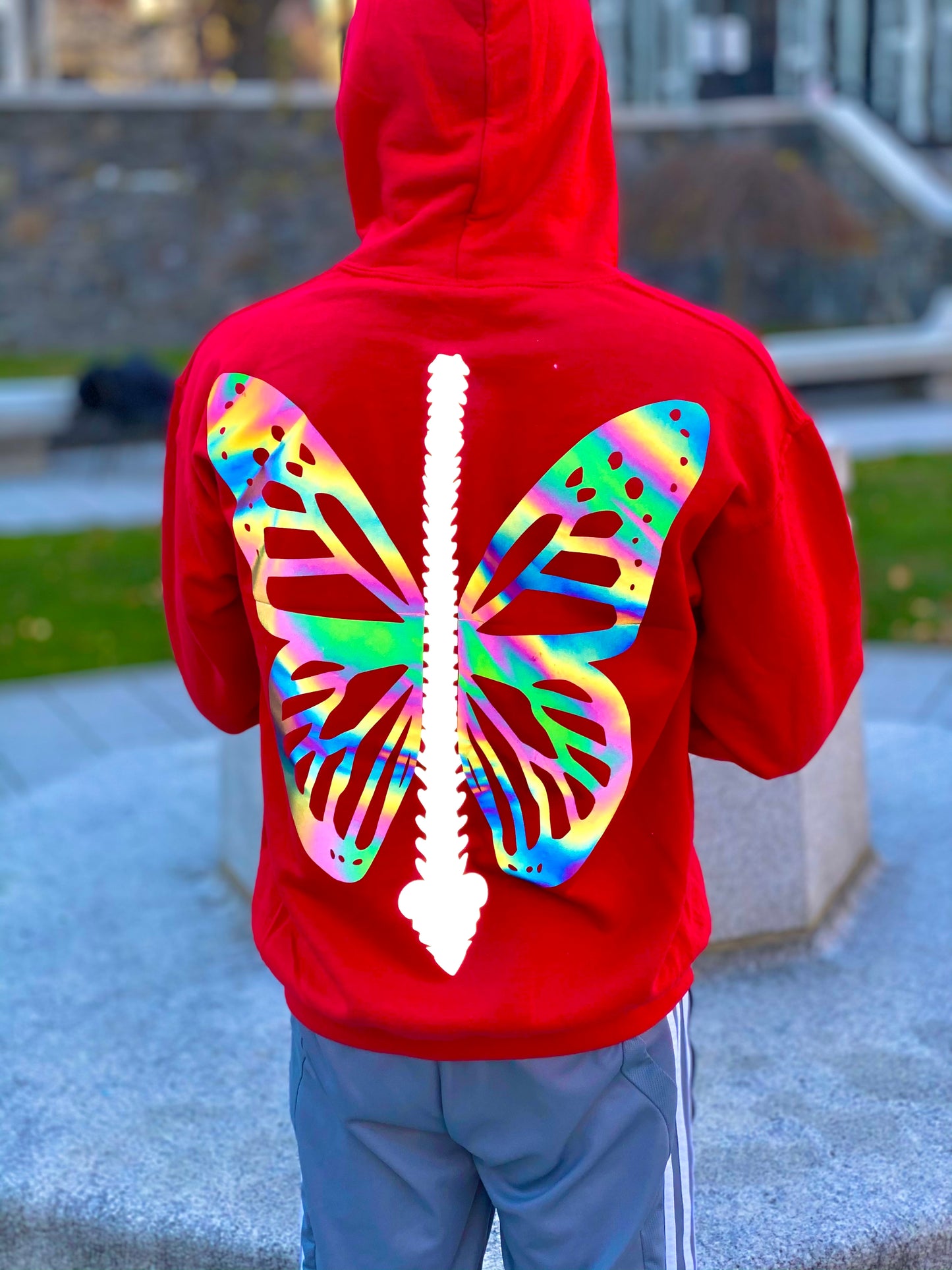 Butterfly spine hoodies