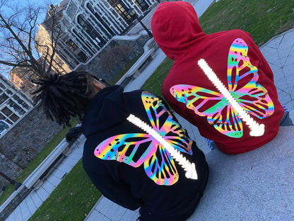 Butterfly spine hoodies