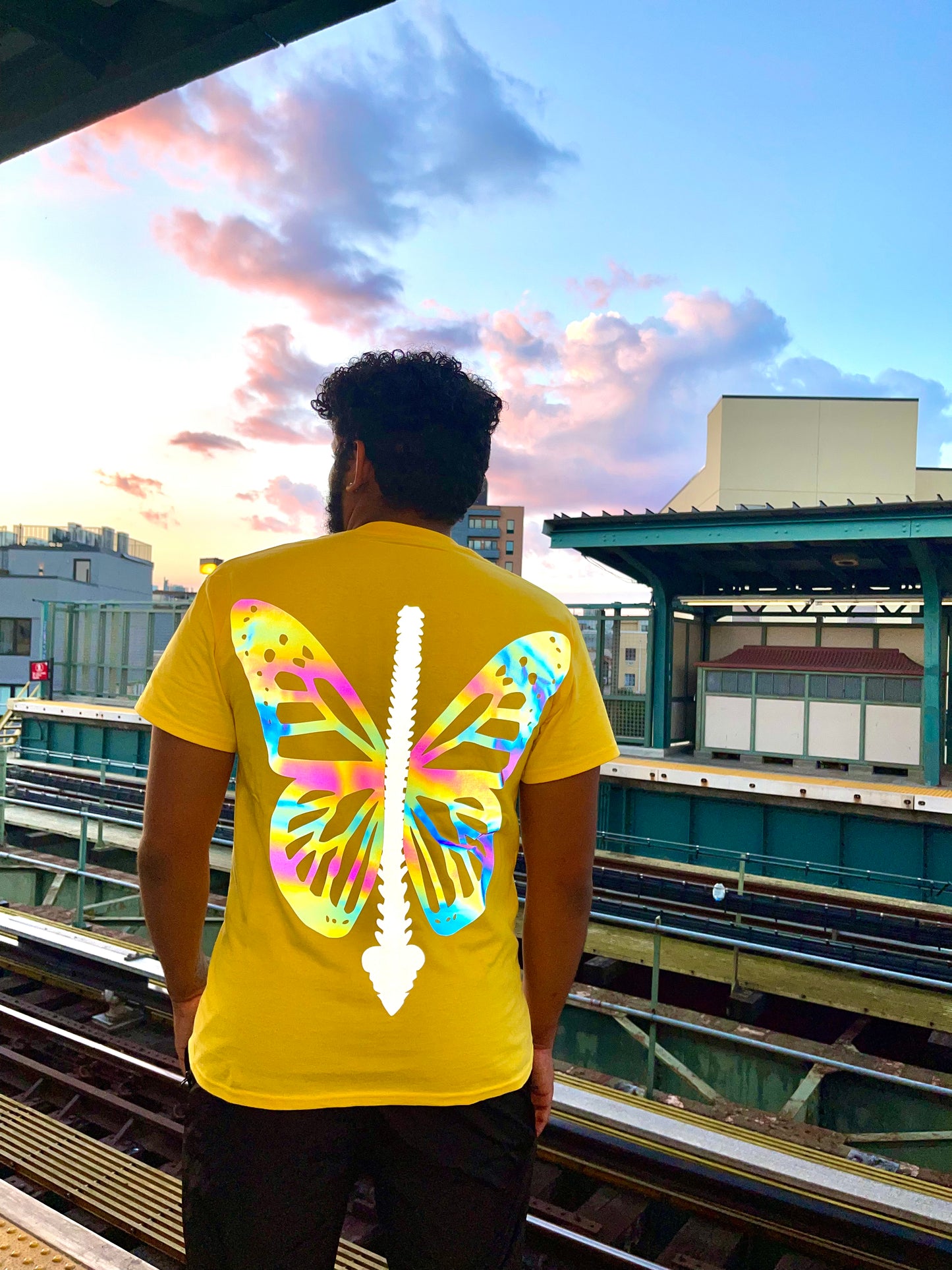 Butterfly spine T-shirts