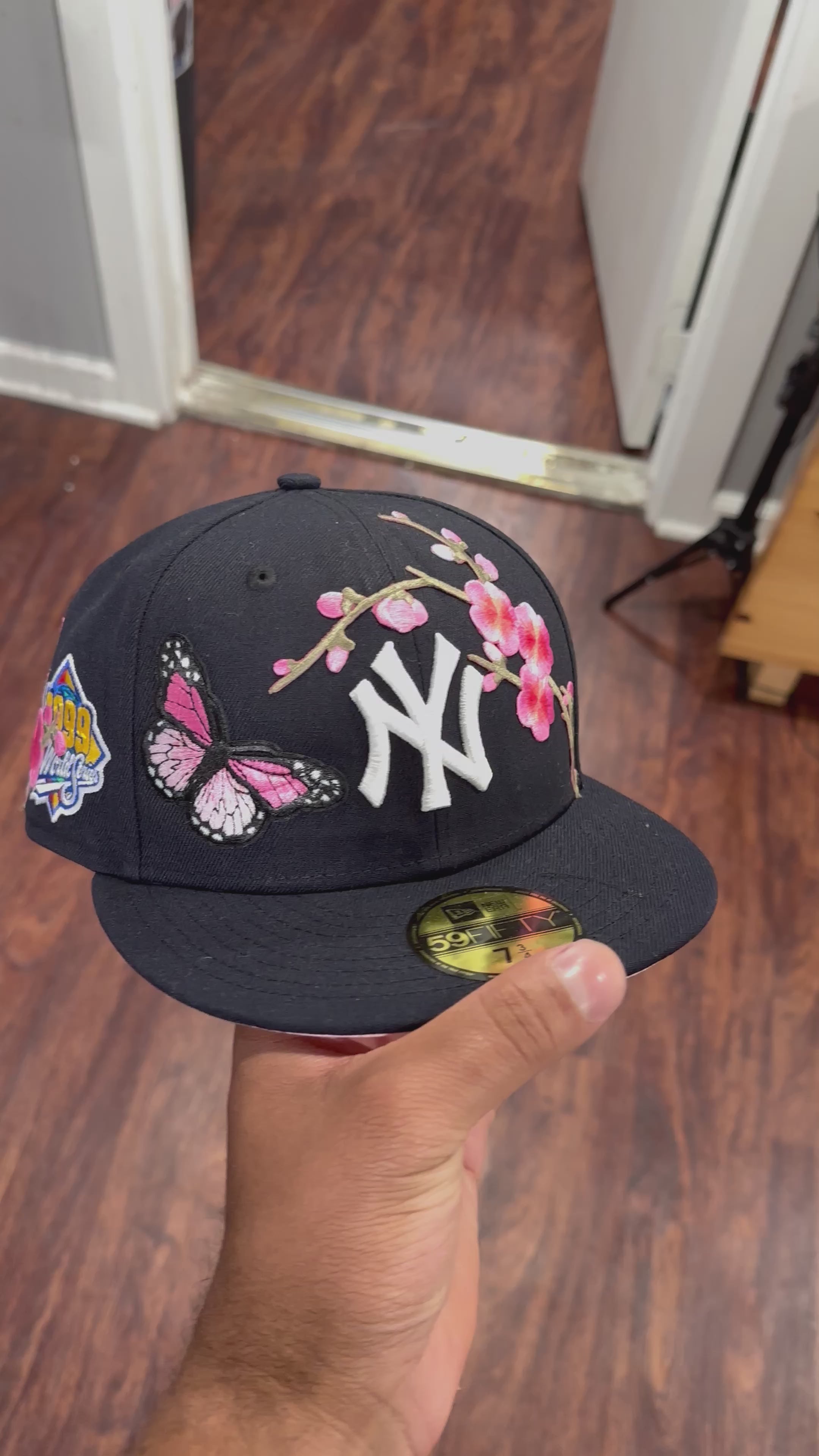 Cherry blossom Yankee hat (pink) – ZANESIS clothing