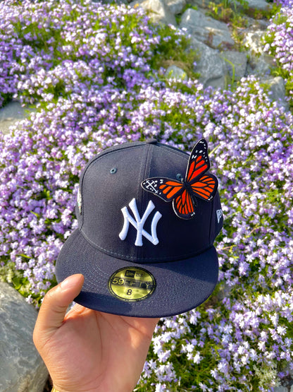 Monarch butterfly Yankee fitted cap